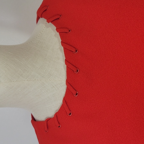 Gabby Skye Red Flared Dress NWT SZ 10 - Picture 2 of 14